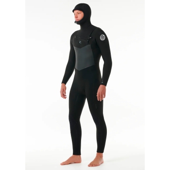 RIP CURL DAWN PATROL 6/4 CHEST ZIP HOOD WETSUIT