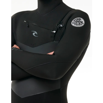 RIP CURL DAWN PATROL 6/4 CHEST ZIP HOOD WETSUIT