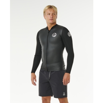 RIP CURL DAWN PATROL FZ JACKET BLACK 1.5ES