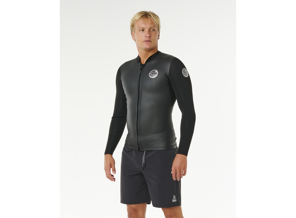 RIP CURL DAWN PATROL FZ JACKET BLACK 1.5ES