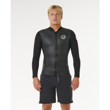 RIP CURL DAWN PATROL FZ JACKET BLACK 1.5ES