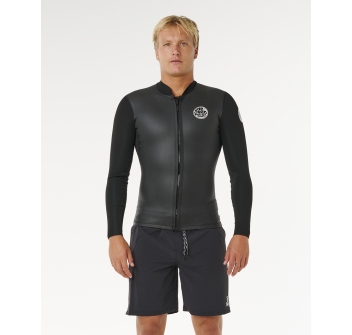 RIP CURL DAWN PATROL FZ JACKET BLACK 1.5ES