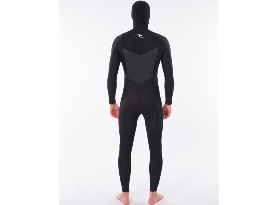 RIP CURL DAWN PATROL HOOD 5/4 CHEST ZIP STEAMER