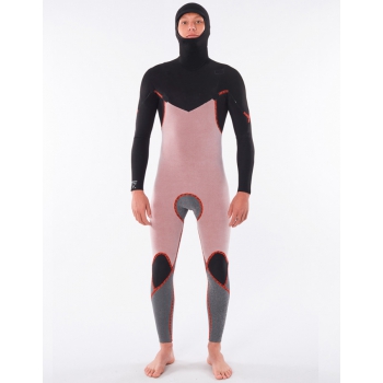RIP CURL DAWN PATROL HOOD 5/4 CHEST ZIP STEAMER