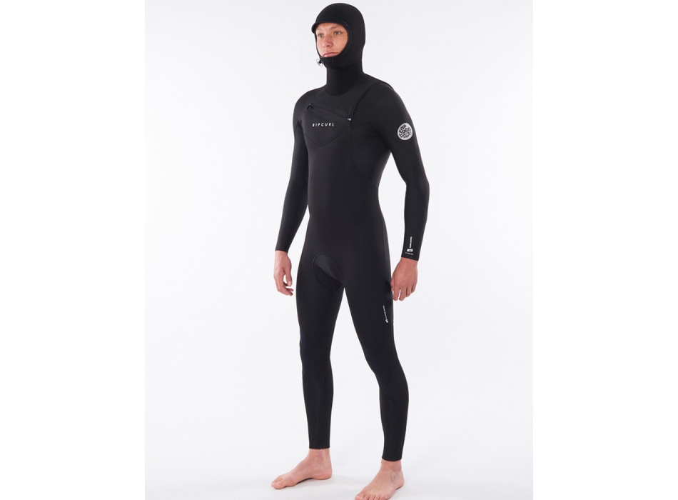 RIP CURL DAWN PATROL HOOD 5/4 CHEST ZIP STEAMER