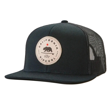 RIP CURL DESTINATIONS TRUCKER CALIFORNIA BLACK BROWN