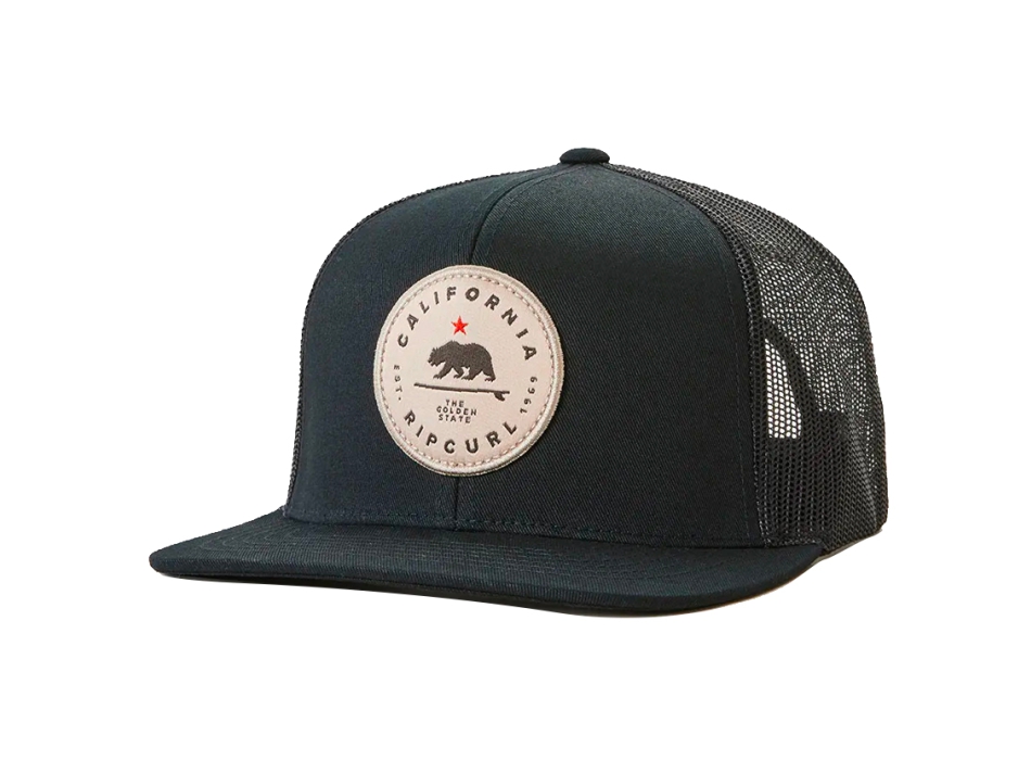 RIP CURL DESTINATIONS TRUCKER CALIFORNIA BLACK BROWN