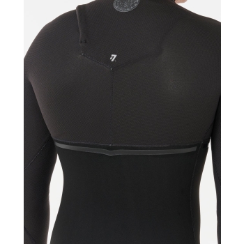 RIP CURL E-BOMB 4/3 WETSUIT CHEST ZIP BLACK
