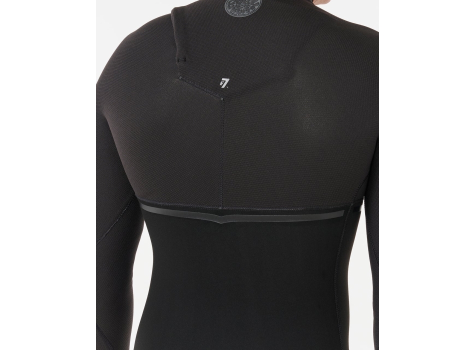 RIP CURL E-BOMB 4/3 WETSUIT CHEST ZIP BLACK