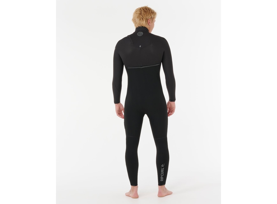 RIP CURL E-BOMB 4/3 WETSUIT CHEST ZIP BLACK