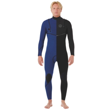 RIP CURL E-BOMB 4/3 WETSUIT CHEST ZIP BLACK