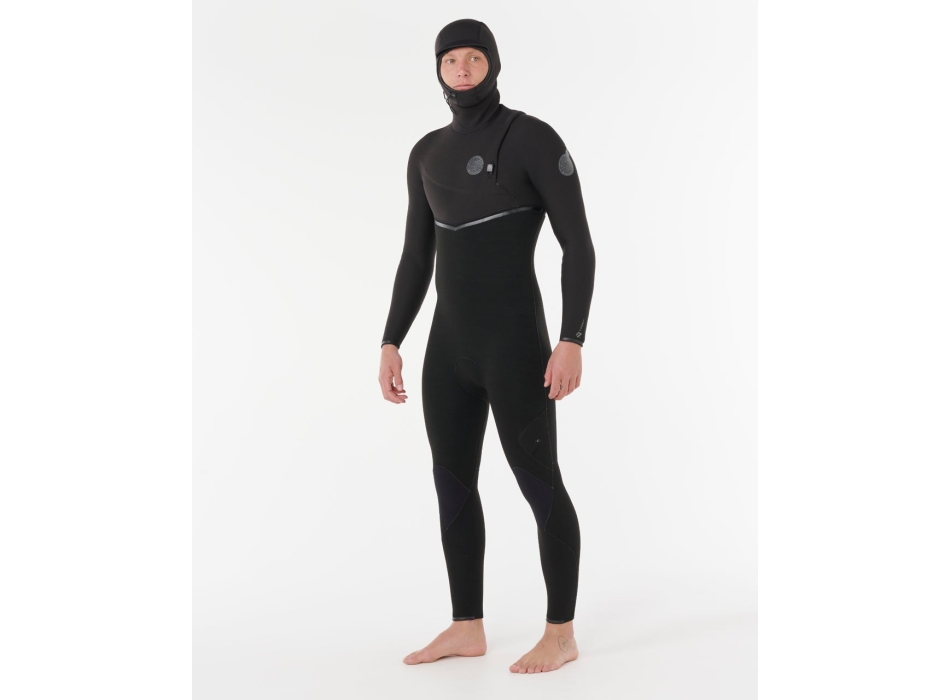 RIP CURL E-BOMB 5/3 WETSUIT CHEST ZIP BLACK