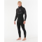 RIP CURL E-BOMB 5/4 WETSUIT HOOD FREE ZIP BLACK