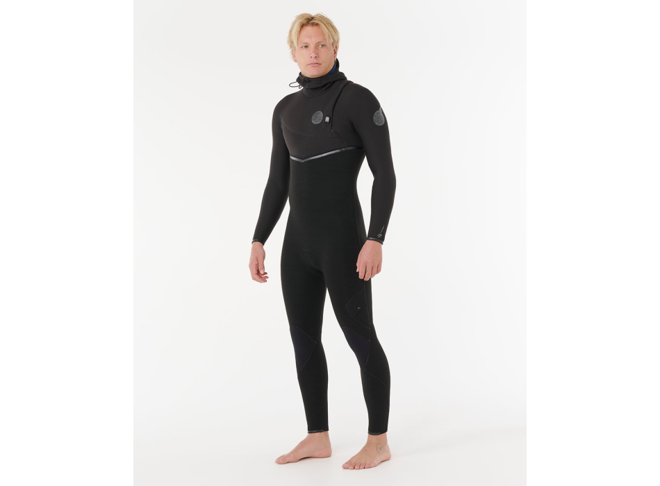 RIP CURL E-BOMB 5/3 WETSUIT CHEST ZIP BLACK