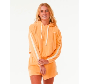 RIP CURL SURF REVIVAL TERRY HOODED FLEECE ORANGE