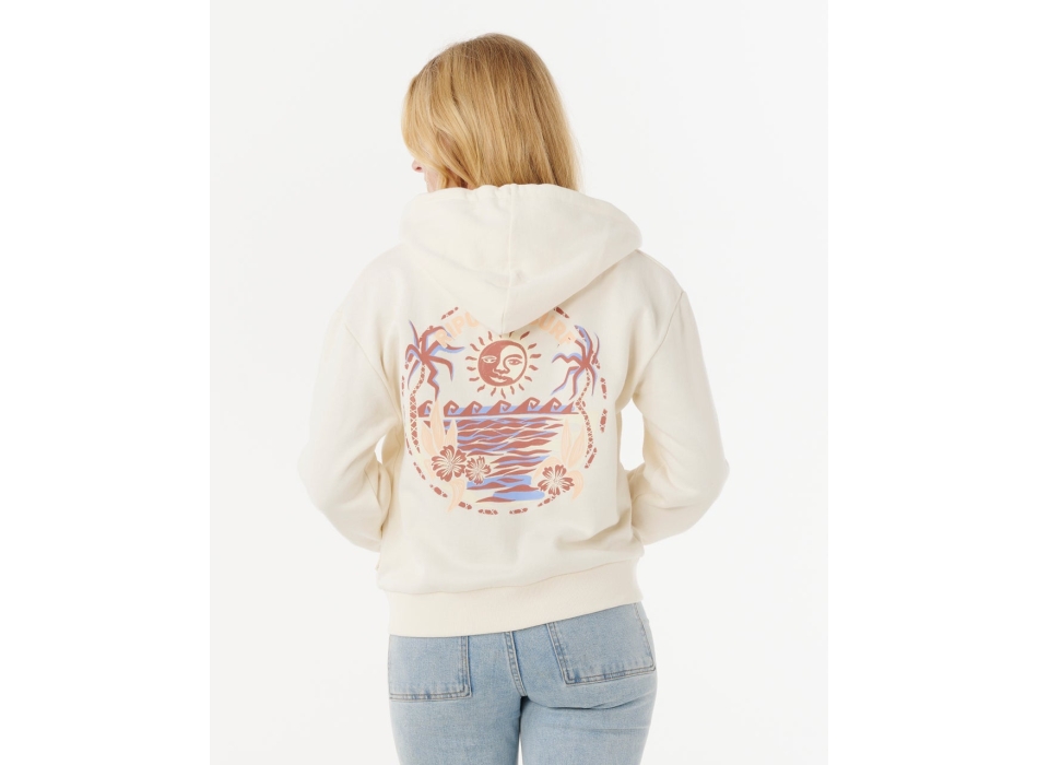 RIP CURL SWEATER SUMMER HOOD WITH ZIP BONE