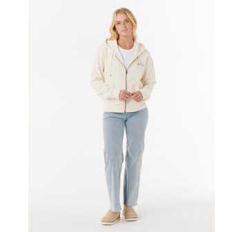RIP CURL SWEATER SUMMER HOOD WITH ZIP BONE