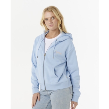 RIP CURL SWEATER SUMMER HOOD WITH ZIP MID BLUE