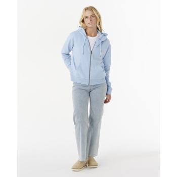 RIP CURL SWEATER SUMMER HOOD WITH ZIP MID BLUE