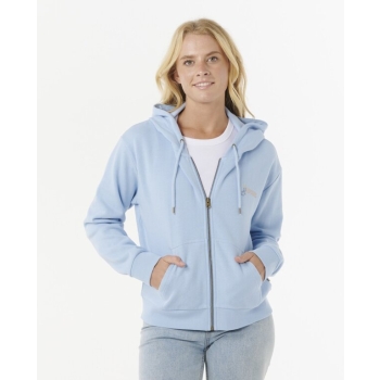 RIP CURL SWEATER SUMMER HOOD WITH ZIP MID BLUE