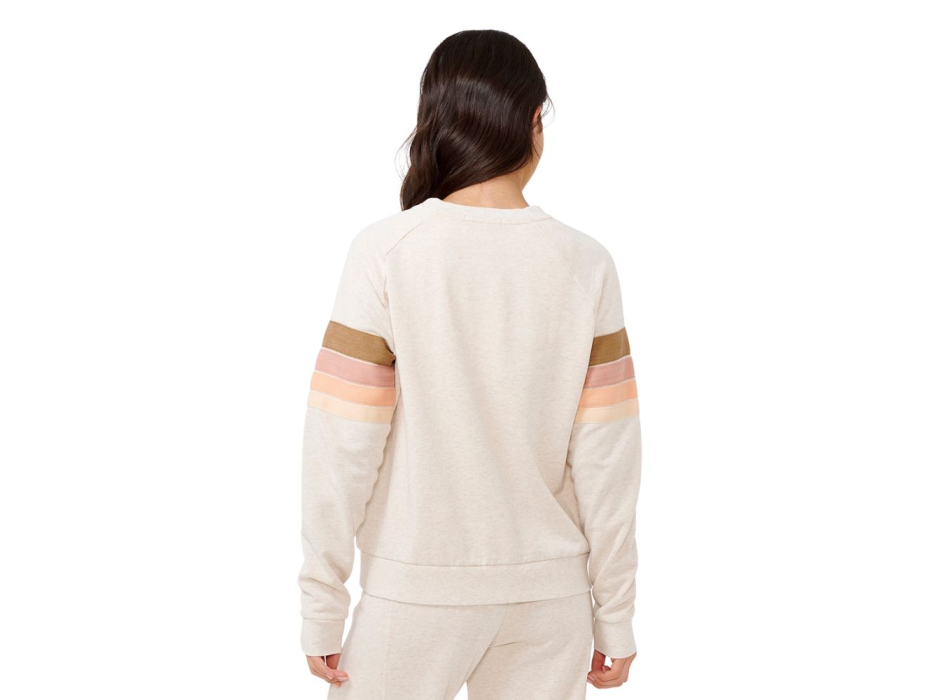 RIP CURL SWEATER HIGH TIDE SURF RAGLAN OATMEAL MARLE