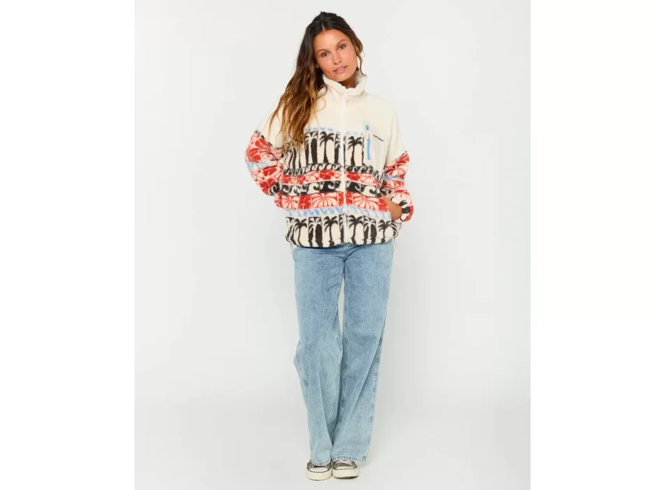 RIP CURL OCEANIC ZIP THRU POLAR BEIGE