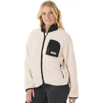 RIP CURL SHORE BREAK POLAR FLEECE OFF WHITE BLACK