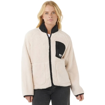 RIP CURL SHORE BREAK POLAR FLEECE OFF WHITE BLACK