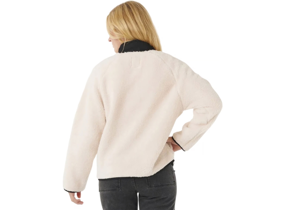 RIP CURL SHORE BREAK POLAR FLEECE OFF WHITE BLACK