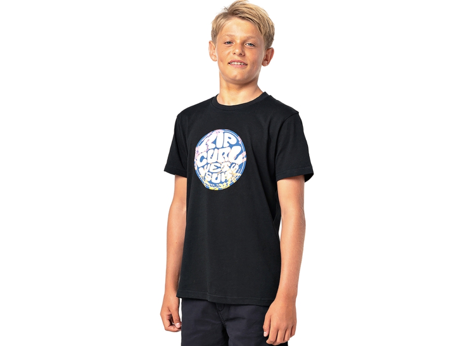 RIP CURL FILGREE WETTY TEE BOY BLACK