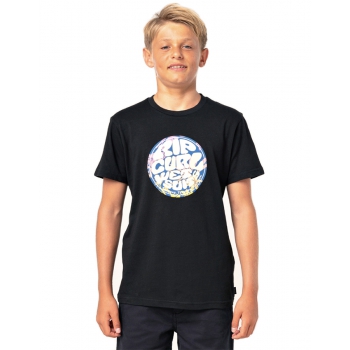 RIP CURL FILGREE WETTY TEE BOY BLACK