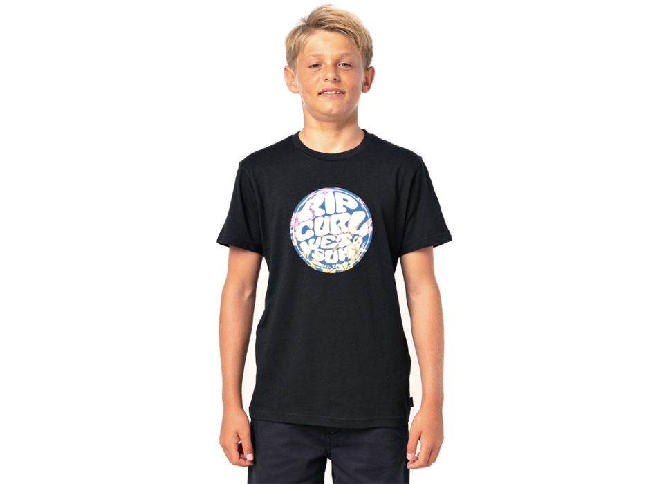RIP CURL FILGREE WETTY TEE BOY BLACK