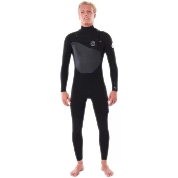 RIP CURL FLASHBOMB 3/2 CHEST ZIP WETSUIT BLACK
