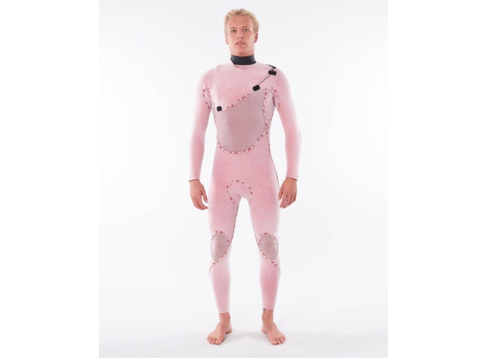 RIP CURL FLASHBOMB 3/2 CHEST ZIP WETSUIT SLATE