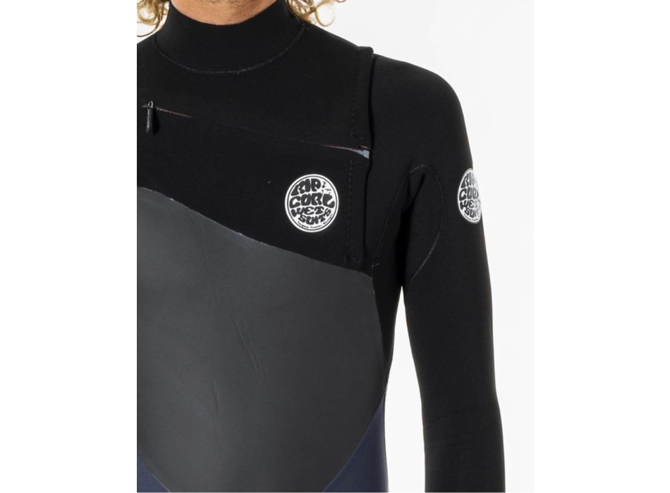 RIP CURL FLASHBOMB 3/2 CHEST ZIP WETSUIT SLATE