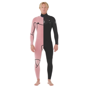 RIP CURL FLASHBOMB 5/3 WETSUIT CHEST ZIP BLACK