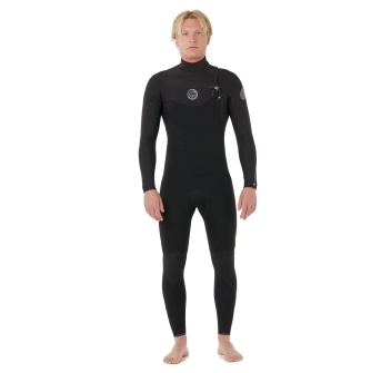 RIP CURL FLASHBOMB 5/3 WETSUIT CHEST ZIP BLACK