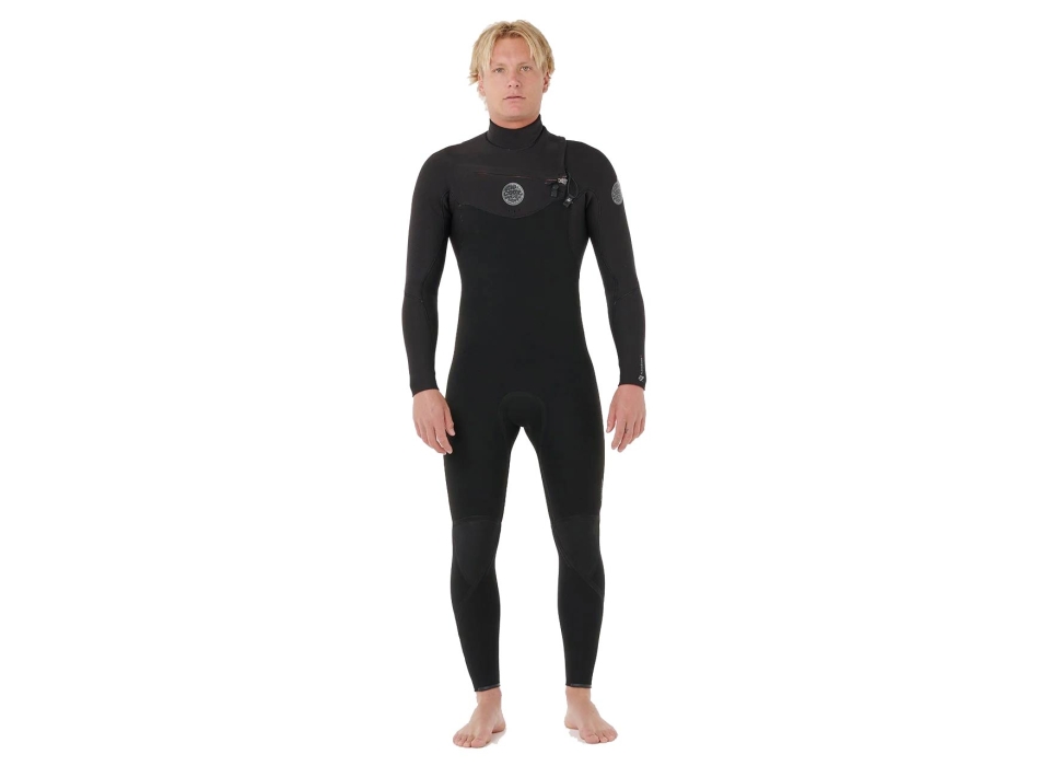 RIP CURL FLASHBOMB 5/3 WETSUIT CHEST ZIP BLACK