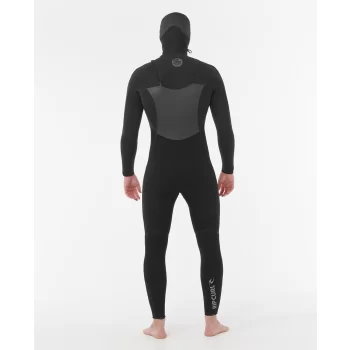 RIP CURL FLASHBOMB HOODED WETSUIT 5/4 CHEST ZIP