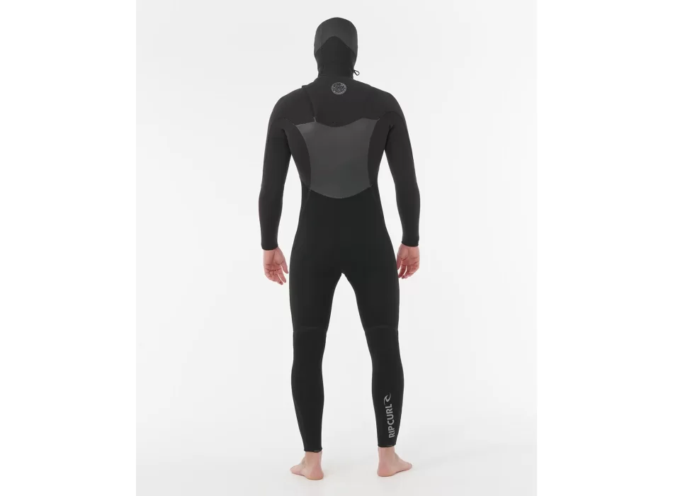 RIP CURL FLASHBOMB HOODED WETSUIT 5/4 CHEST ZIP