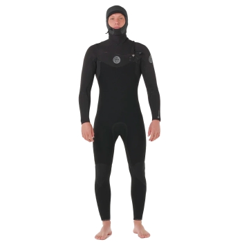 RIP CURL FLASHBOMB HOODED WETSUIT 5/4 CHEST ZIP