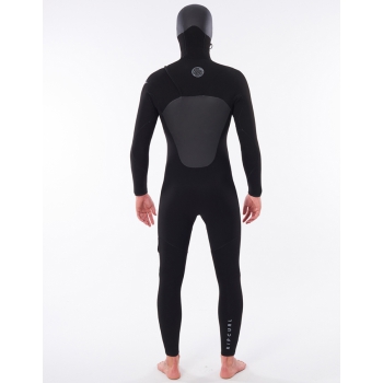 RIP CURL FLSHBOMB HOODED WETSUIT 5/4 CHEST ZIP