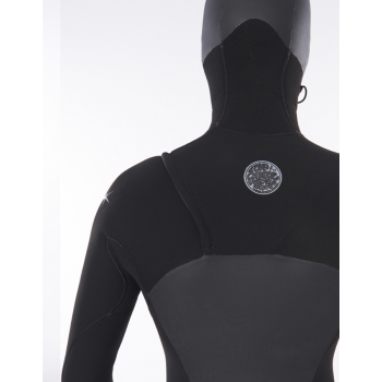 RIP CURL FLSHBOMB HOODED WETSUIT 6/4 CHEST ZIP