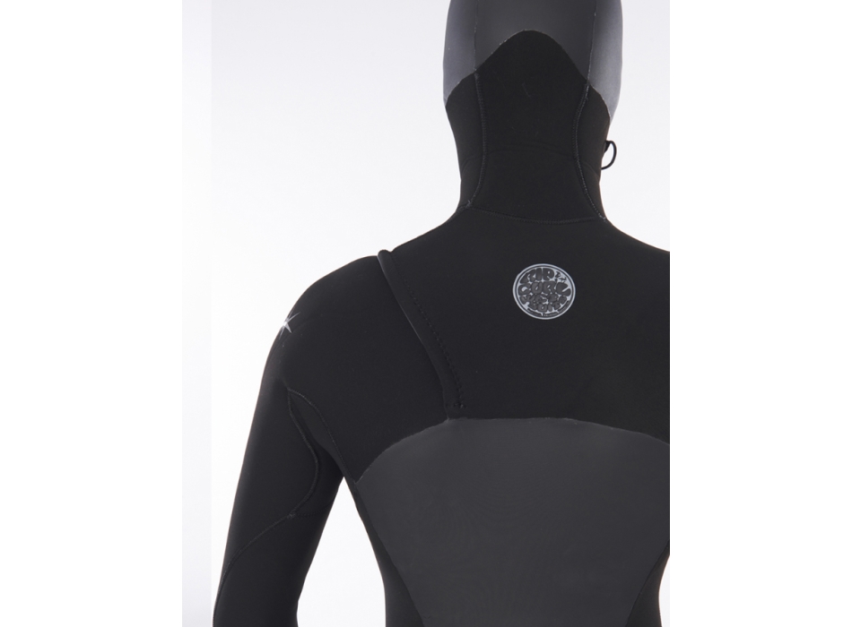 RIP CURL FLSHBOMB HOODED WETSUIT 6/4 CHEST ZIP