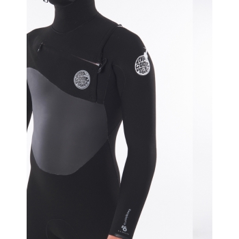 RIP CURL FLSHBOMB HOODED WETSUIT 6/4 CHEST ZIP