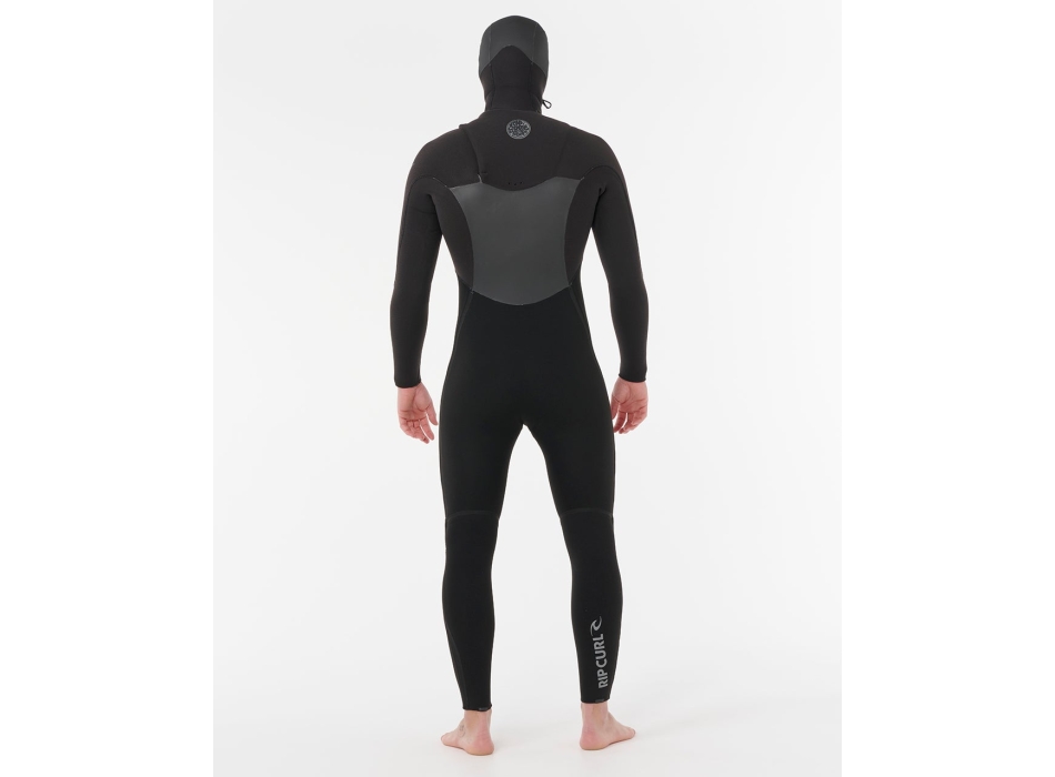 RIP CURL FLASH BOMB HOODED WETSUIT 6/4 CHEST ZIP