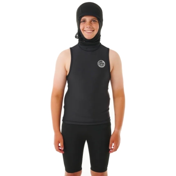RIP CURL FLASHBOMB POLYPRO HOOD VEST 2MM KIDS