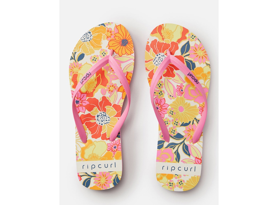 RIP CURL FLORAL WAVE SHAPERS OPEN TOE BONE