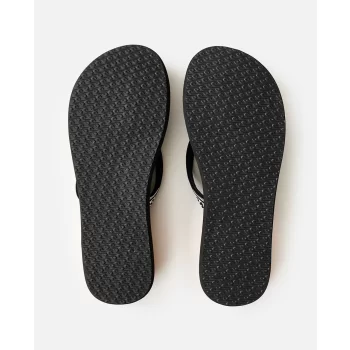 RIP CURL FREEDOM BLOOM OPEN TOE BLACK OFF WHITE
