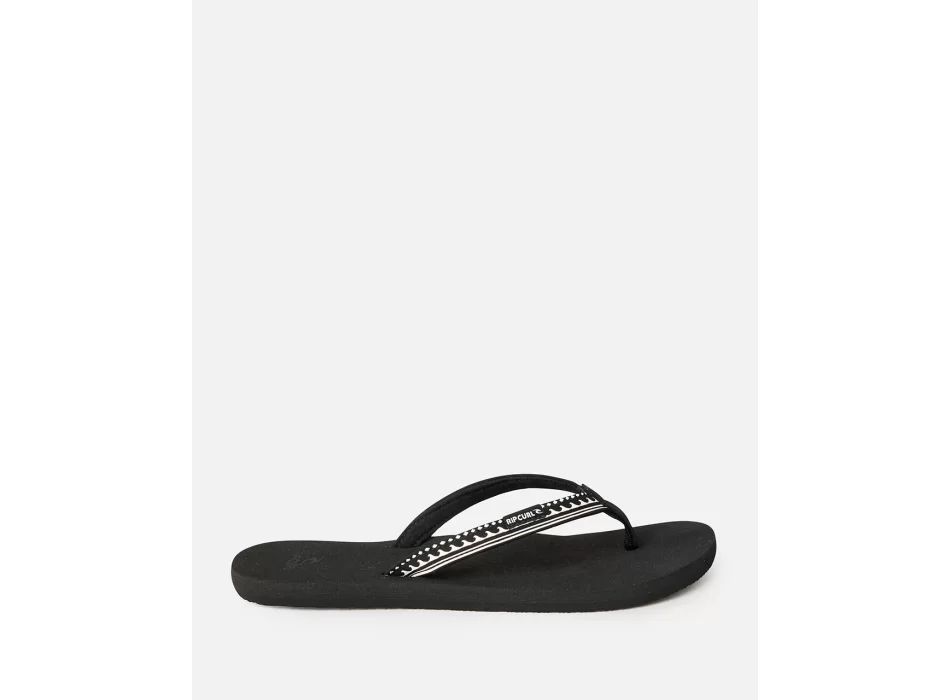 RIP CURL FREEDOM BLOOM OPEN TOE BLACK OFF WHITE